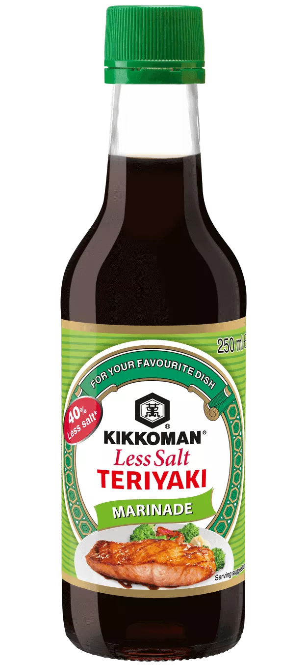 Kikkoman Teriyaki-marinadi vähemmän suolaa 250 ml pullo