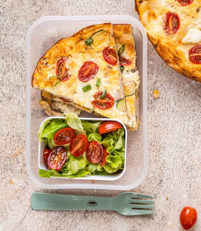 Kalkkuna-kasvisfrittata