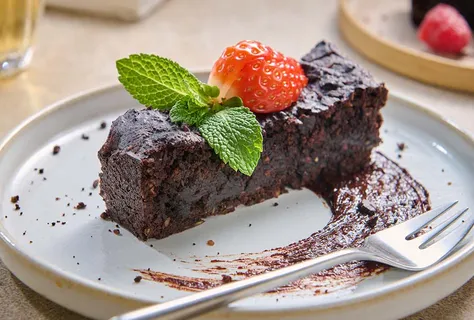 Gluteeniton mustapapu-brownie