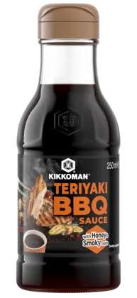 Kikkoman hunajaa sisältävä, savun makuinen teriyaki BBQ-kastike