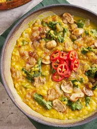 Dal-muhennos punaisista linsseistä