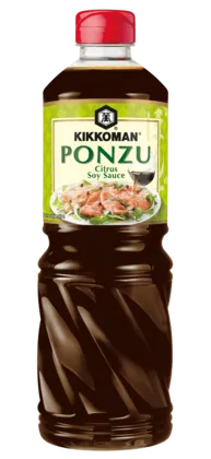 Kikkoman ponzu - sekoitus soijakastiketta, etikkaa ja sitruunaa