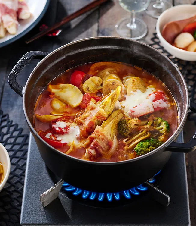 Mausteinen kimchi- hot pot