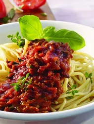 Bolognesekastike à la Kikkoman