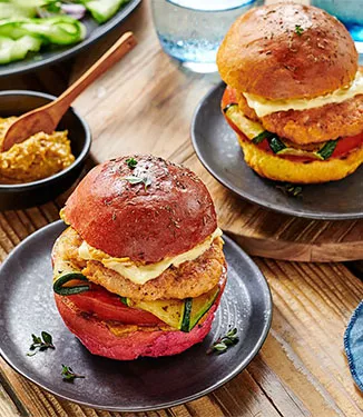 Grillatut lohiburgerit