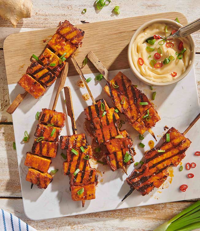 Teriyaki-tofuvartaat